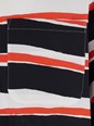 Msgm Multicolor Shirt with All-Over Asymmetric Striped Motif in Cotton Man