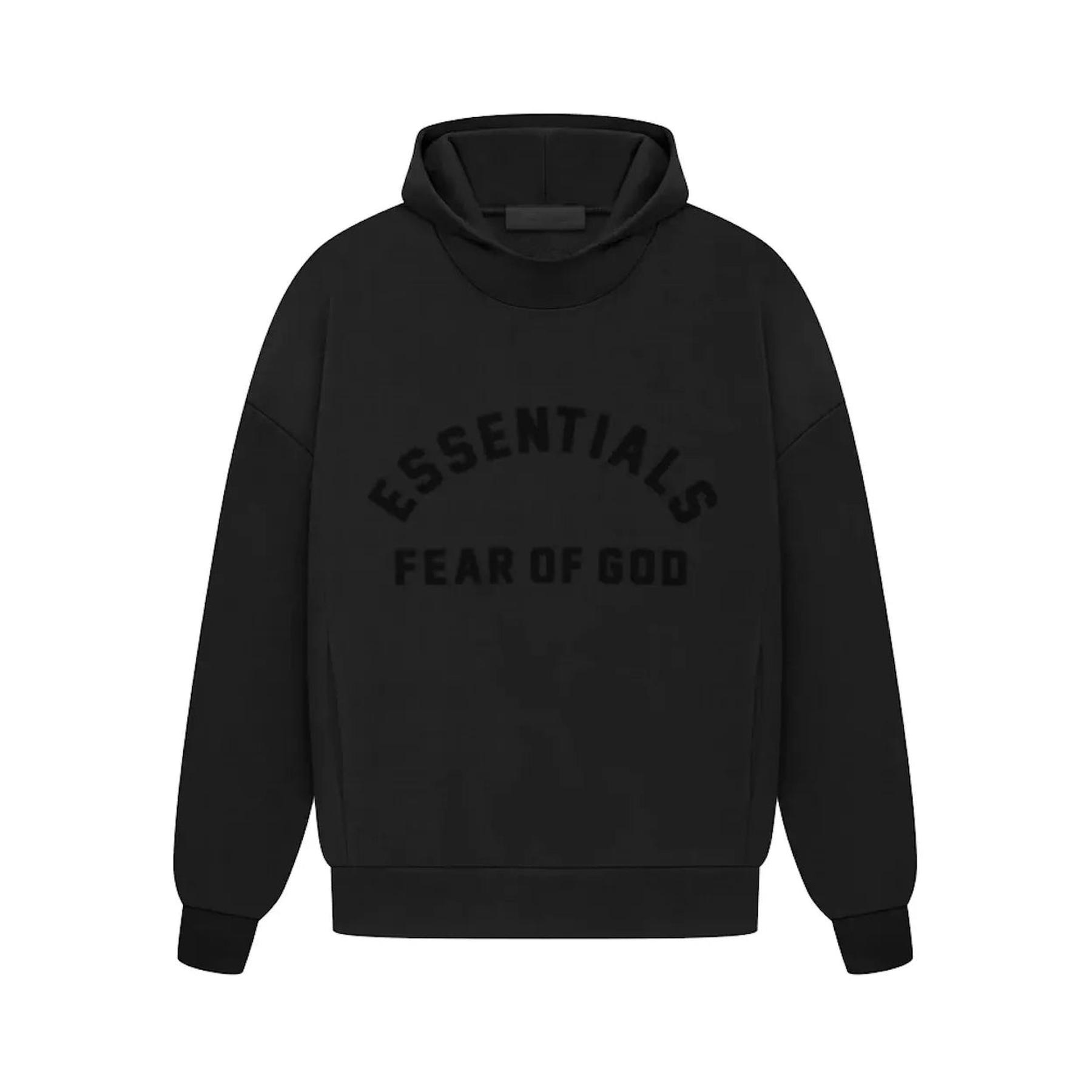 Fear of God Essentials Arch Logo Hoodie 'Jet Black'