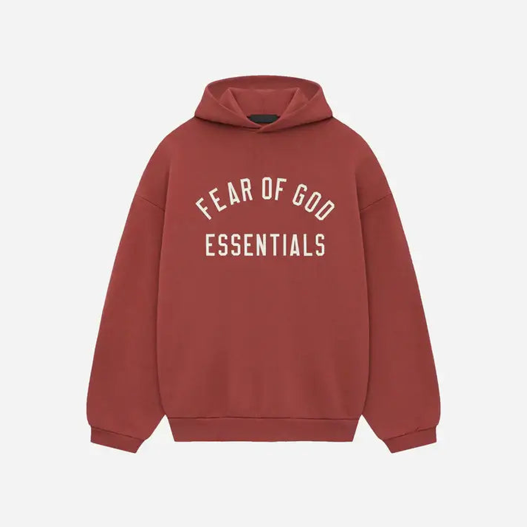 Fear of God Essentials Fleece Hoodie crimson
