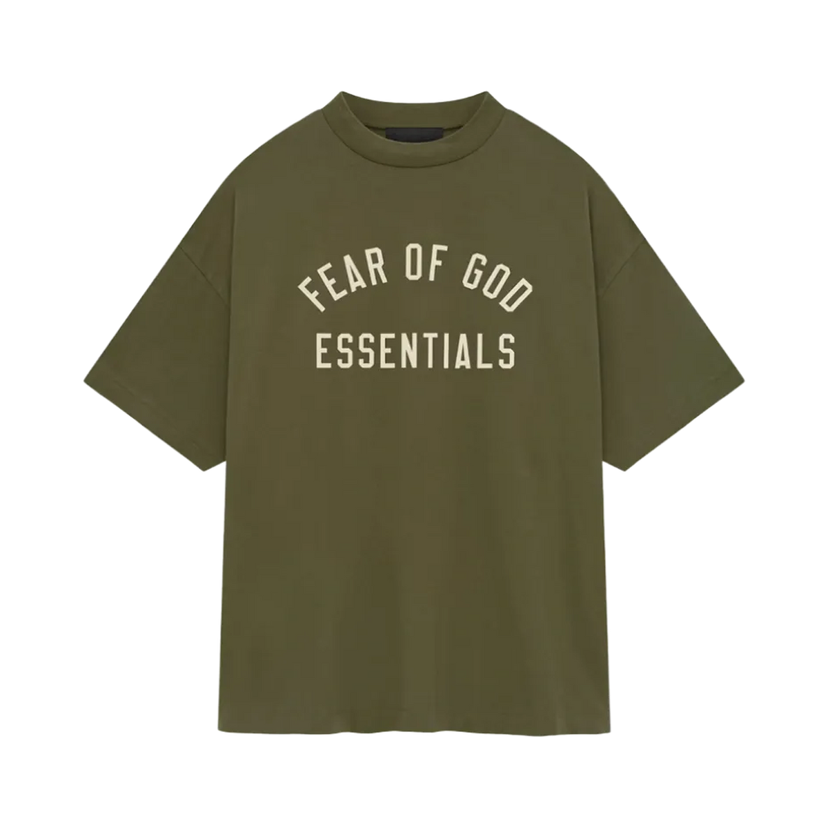 Fear of God Essentials Jersey Crewneck Tee Military
