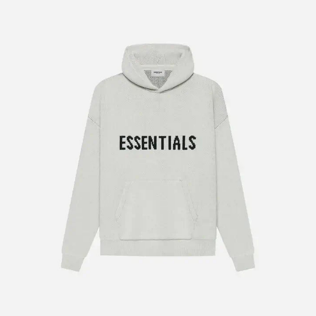 Fear of God Essentials Knit Pullover Hoodie (SS21) Light Heather Oatmeal