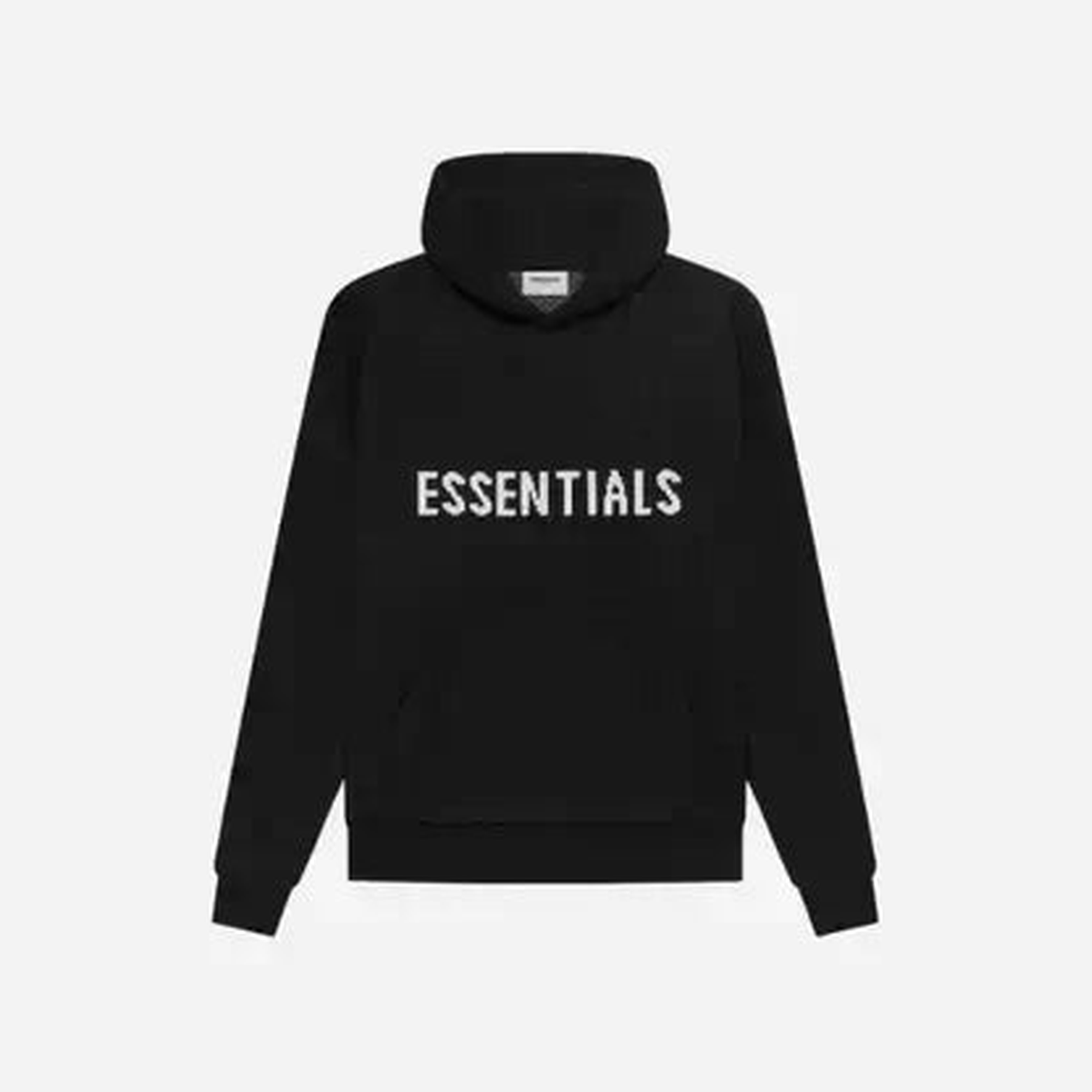 FEAR OF GOD ESSENTIALS KNIT PULLOVER HOODIE (SS21)BLACK