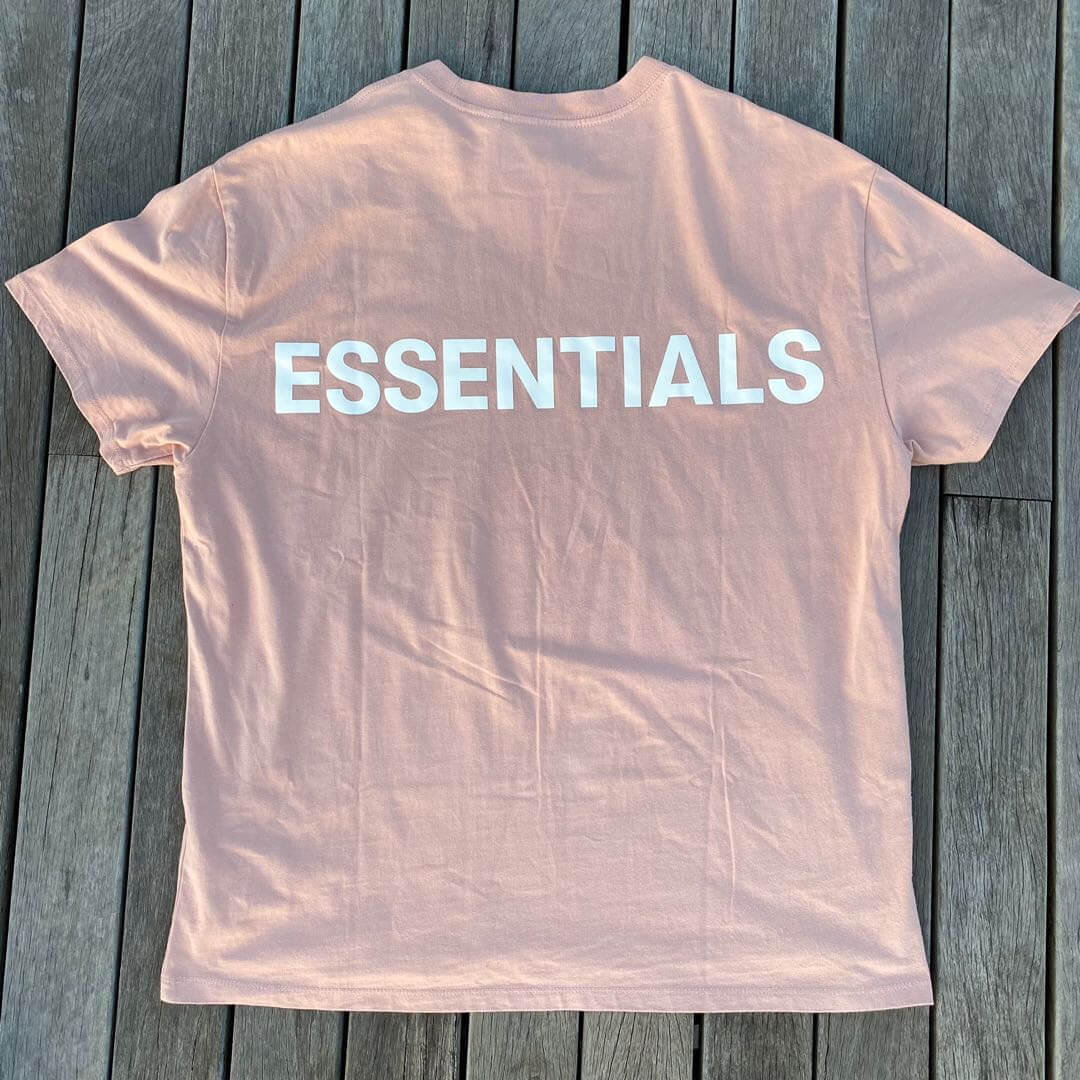 Essentials Essentials Tee SS19 - 3M Reflective Blush - Size: S T-Shirts | Shop From The Mirage