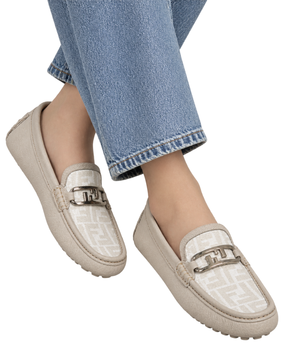 FENDI FF Logo Loafers