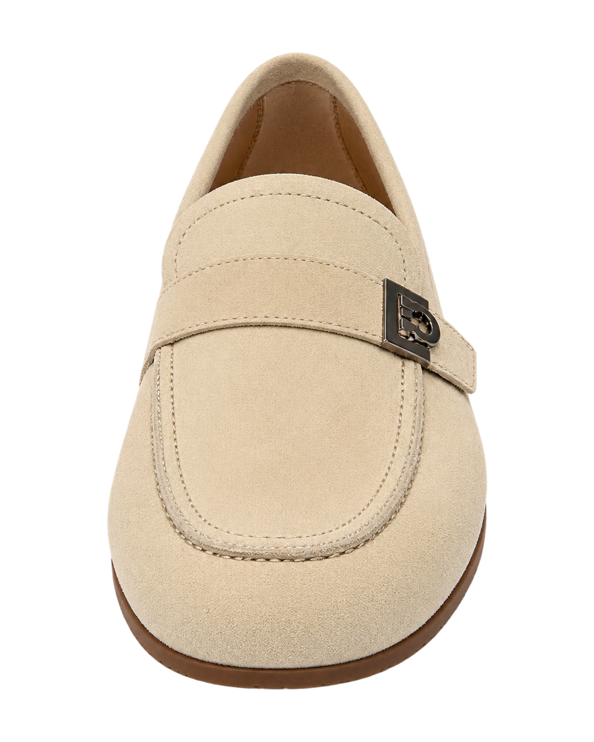 Ferragamo beige suede loafers