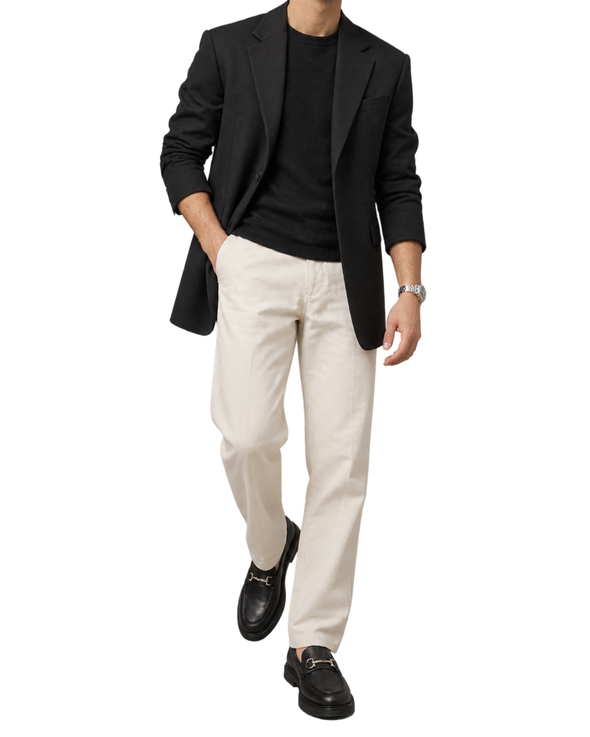 Ferragamo black leather loafers