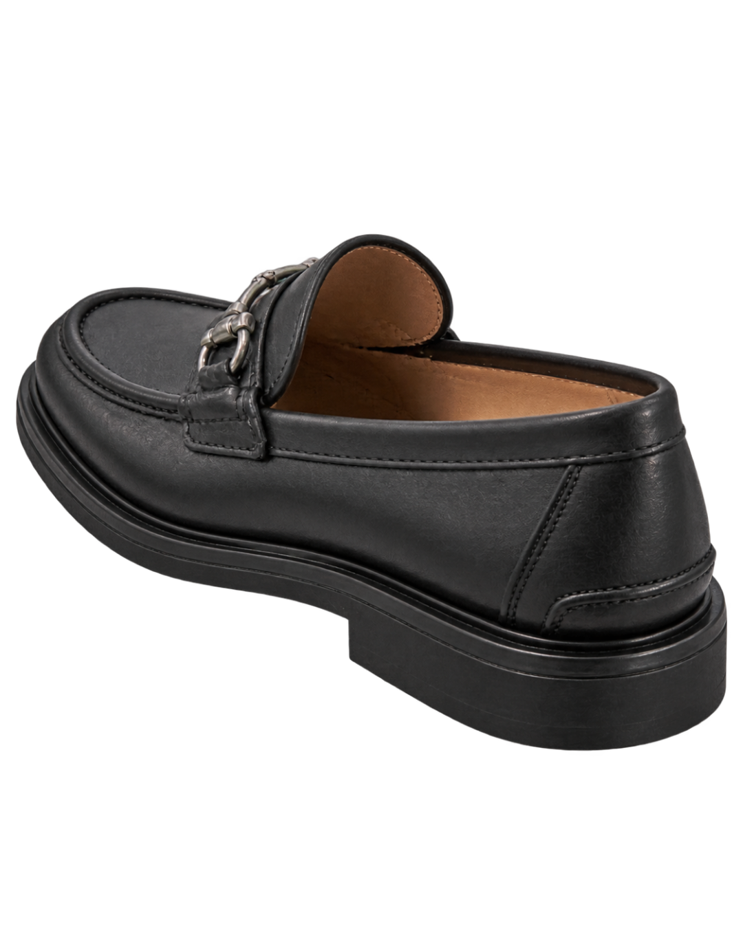 Ferragamo black leather loafers