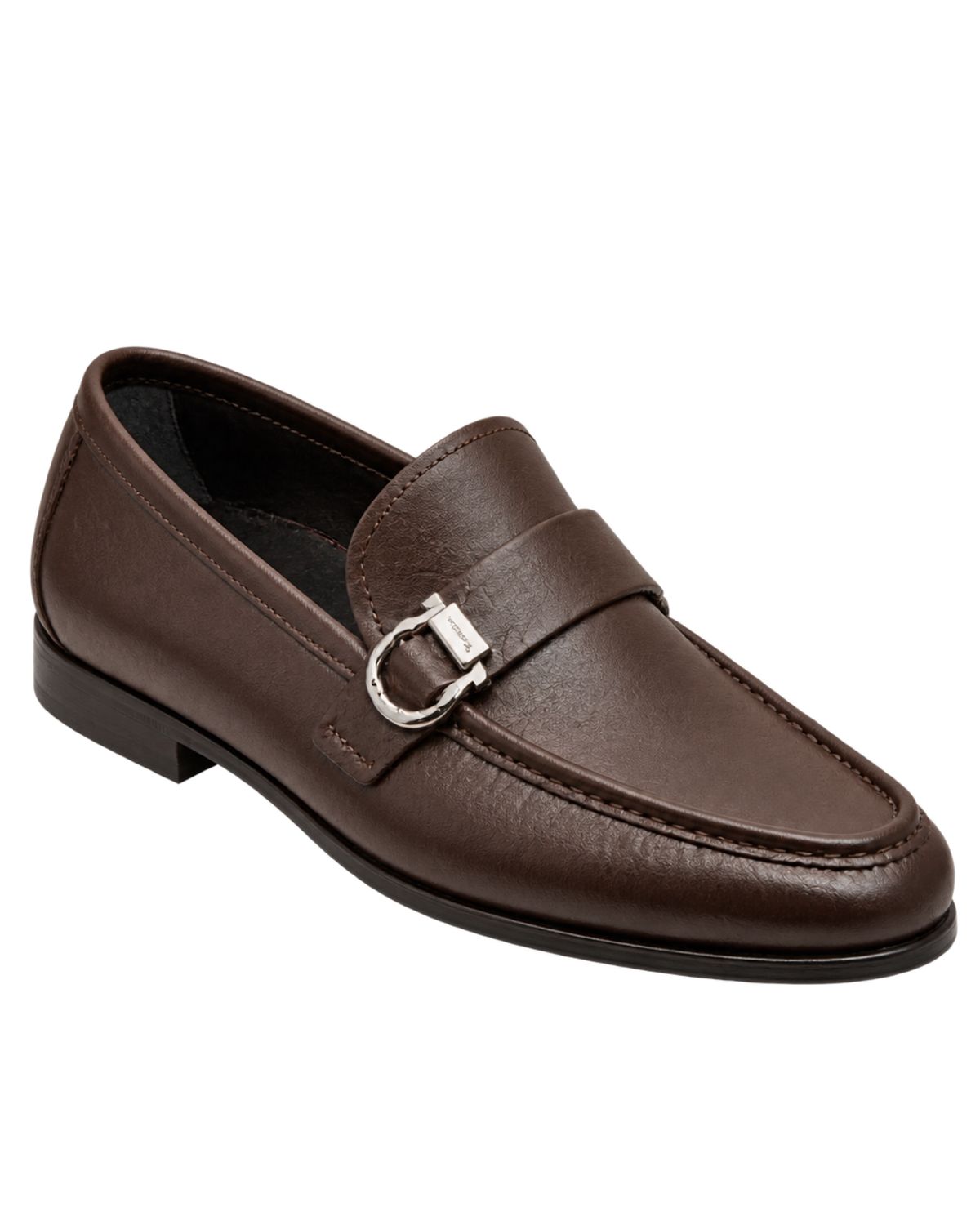Ferragamo brown leather formal loafers