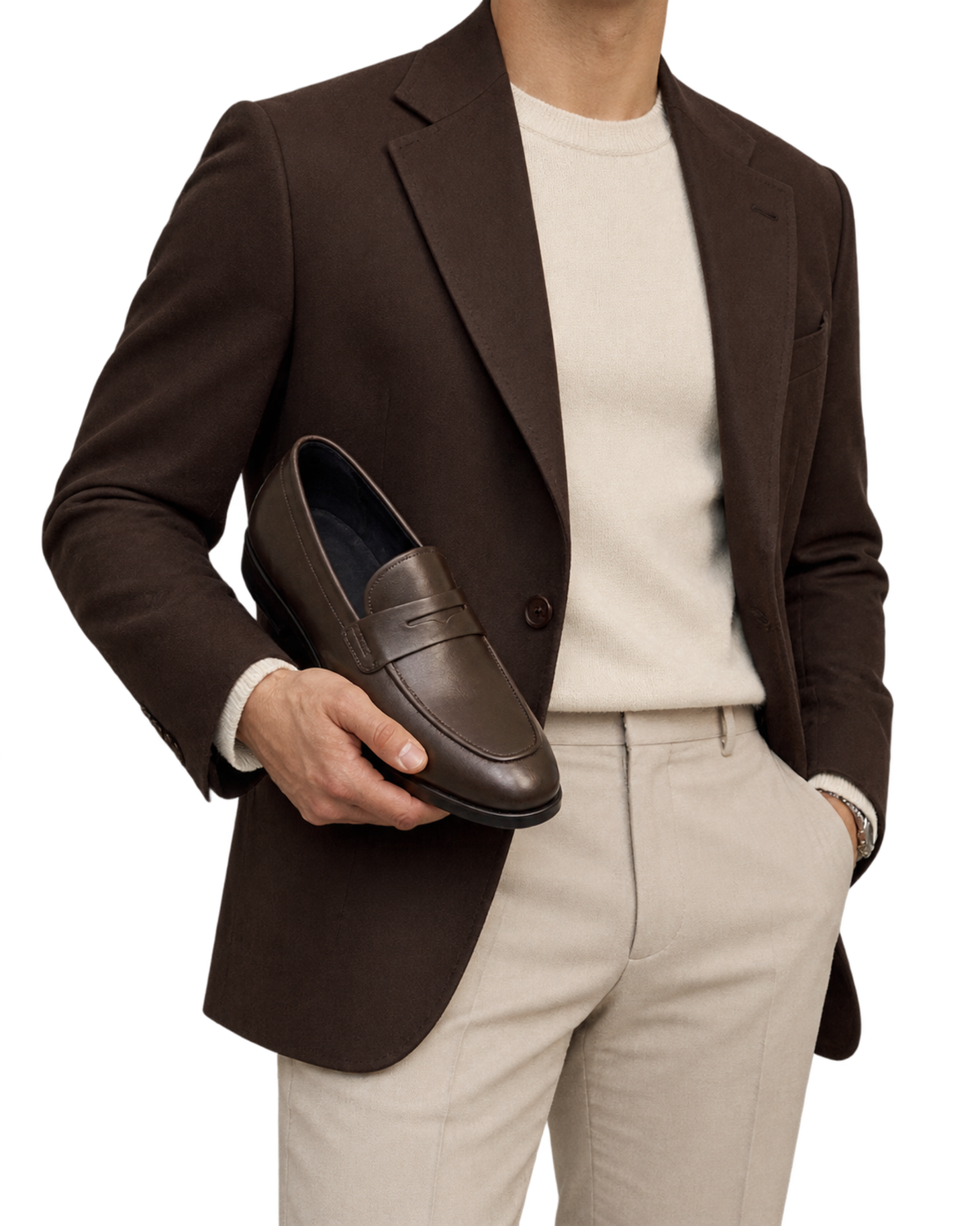 Ferragamo espresso leather penny loafers