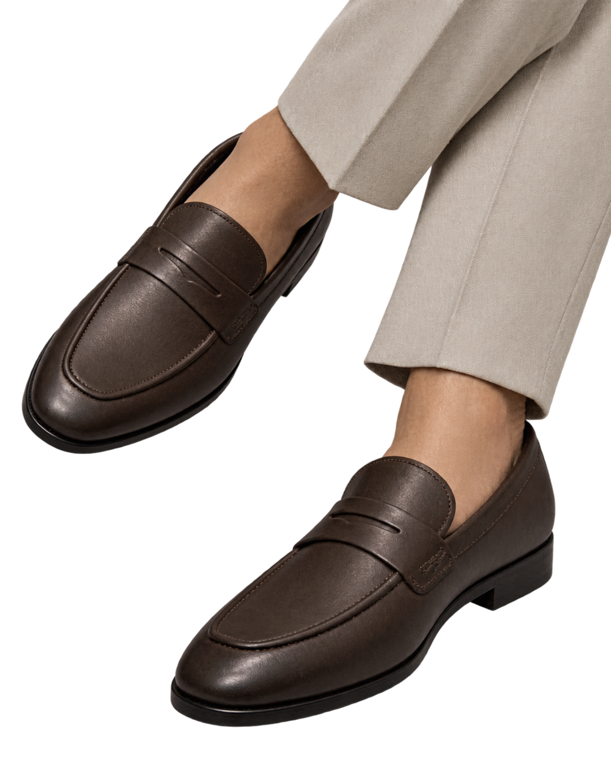 Ferragamo espresso leather penny loafers