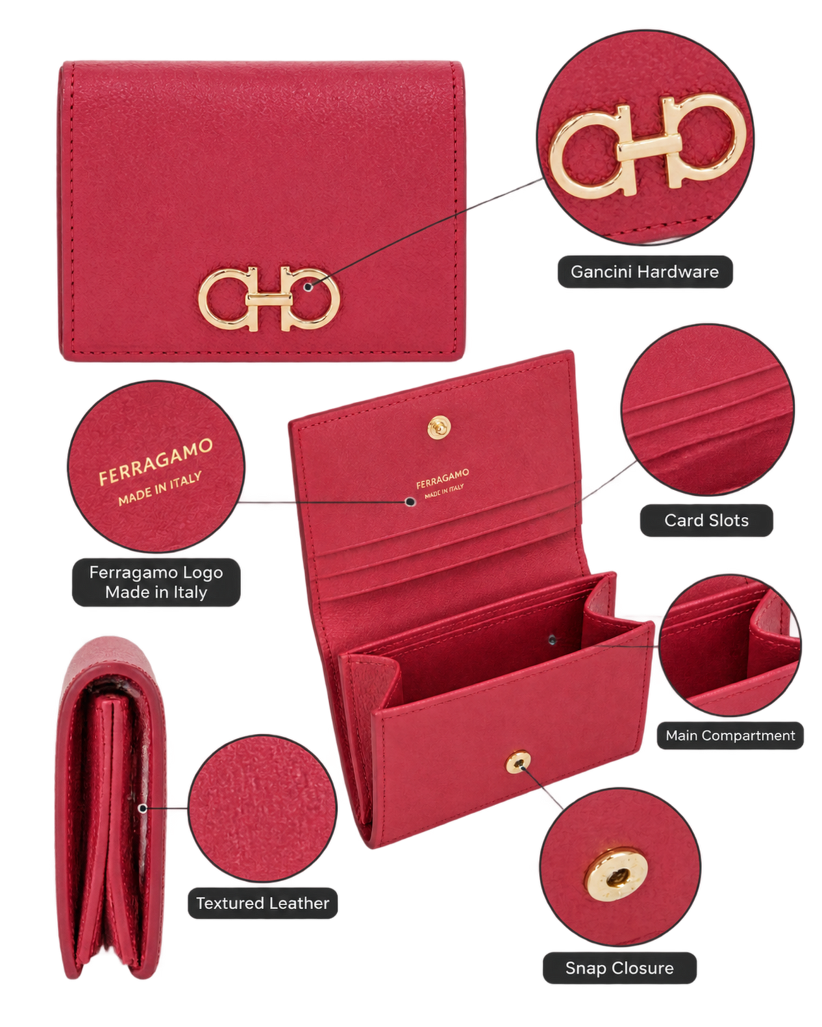 Ferragamo Gancini Compact wallet
