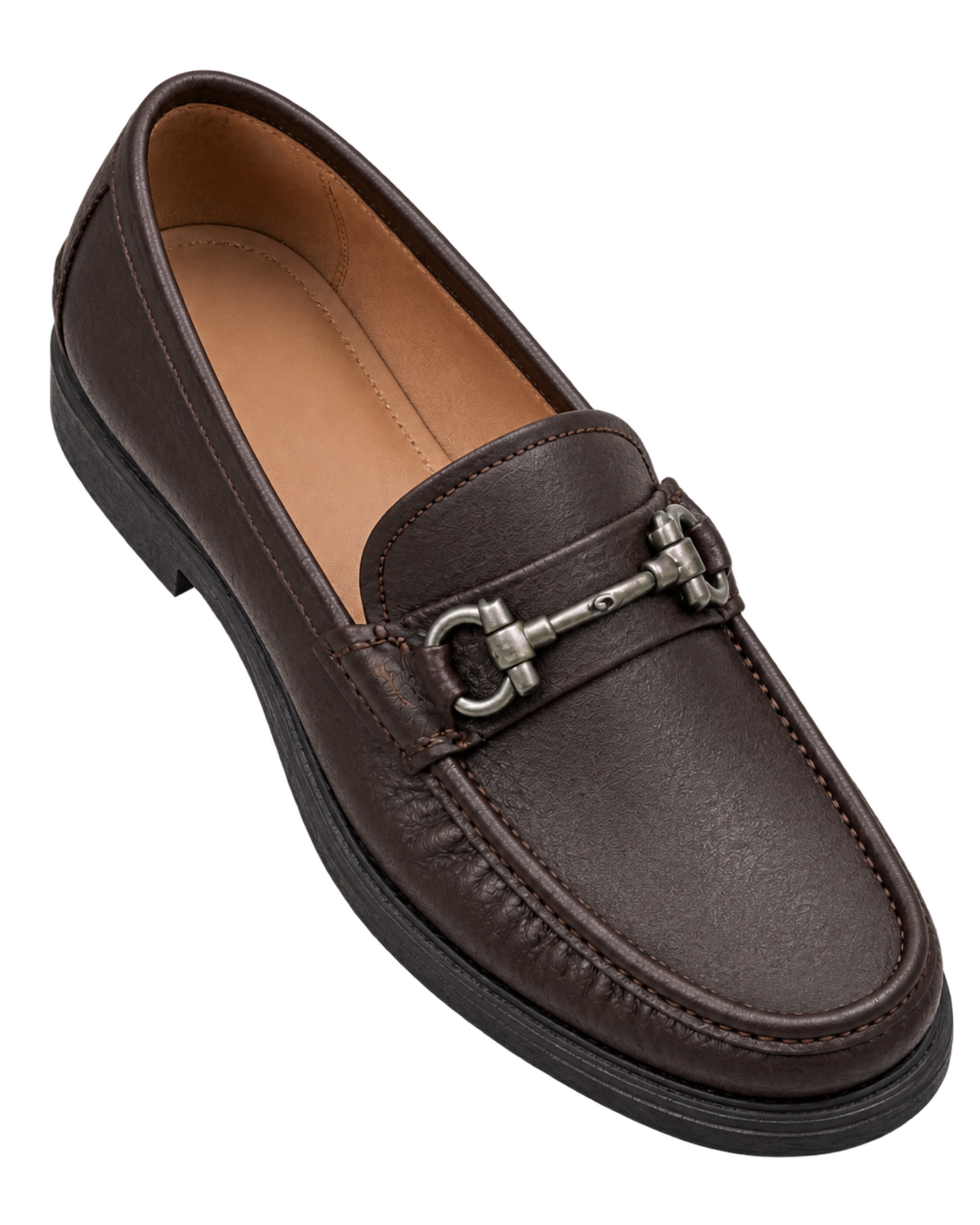 Ferragamo Gancini Drivers in black calf leather