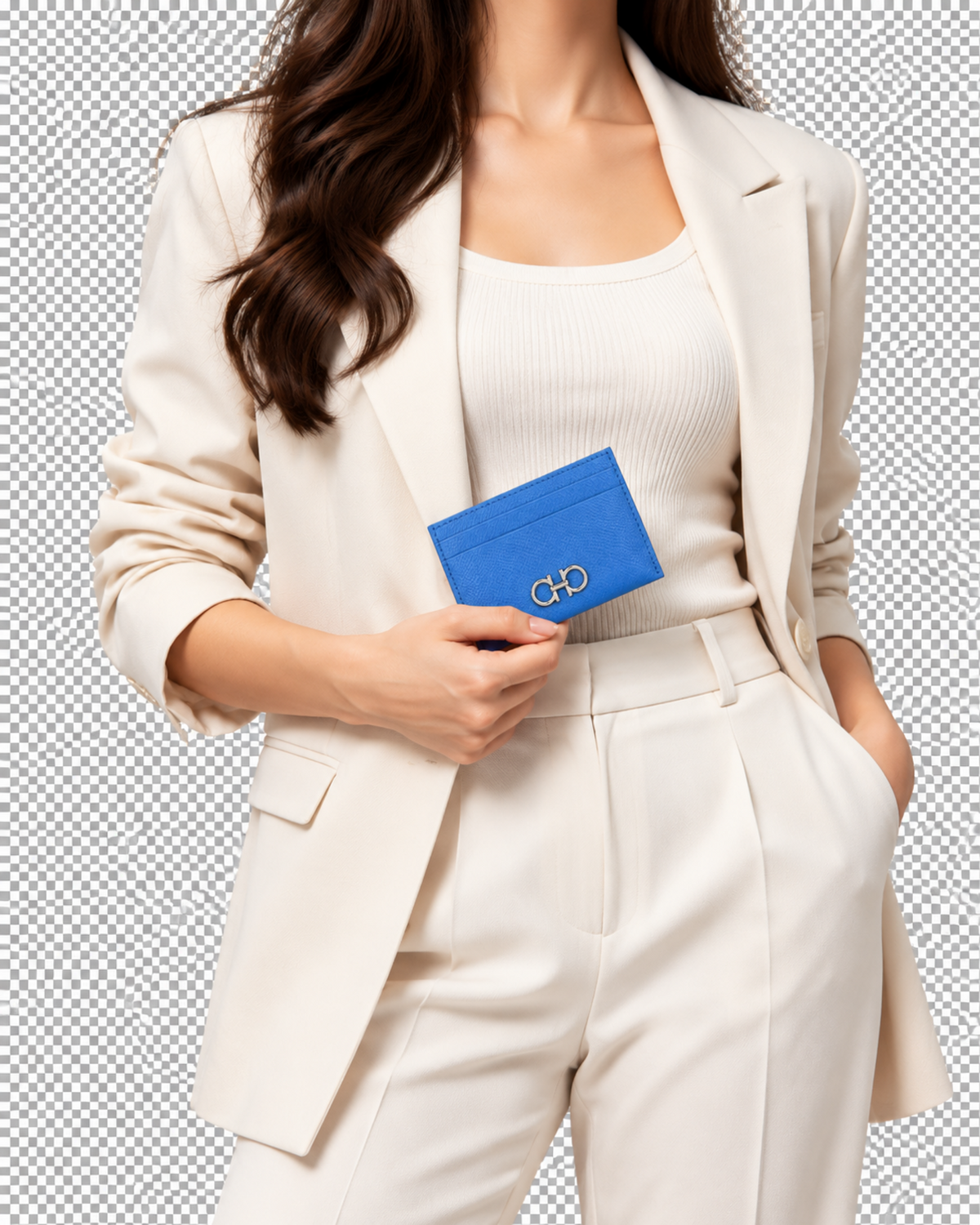 Ferragamo Gancini Leather Card Holder