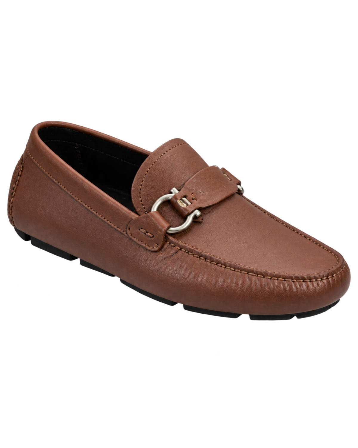 Ferragamo Gancini Ornament Driver Loafer