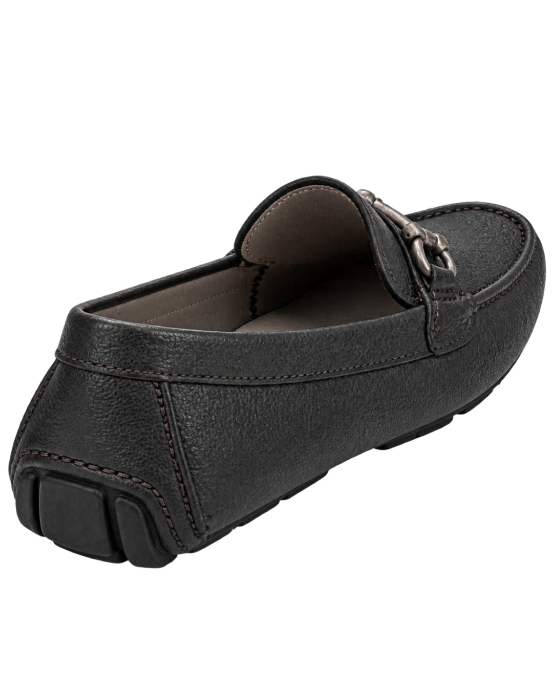 Ferragamo Gancini pebbled-leather driving loafers