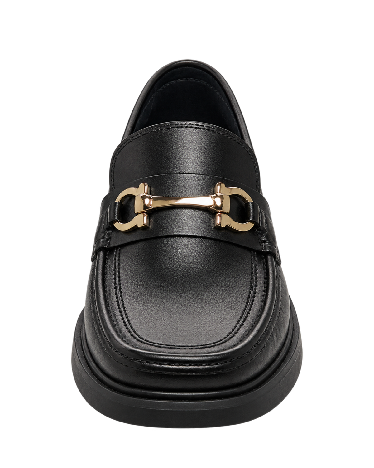 Ferragamo Gancini-plaque leather loafers