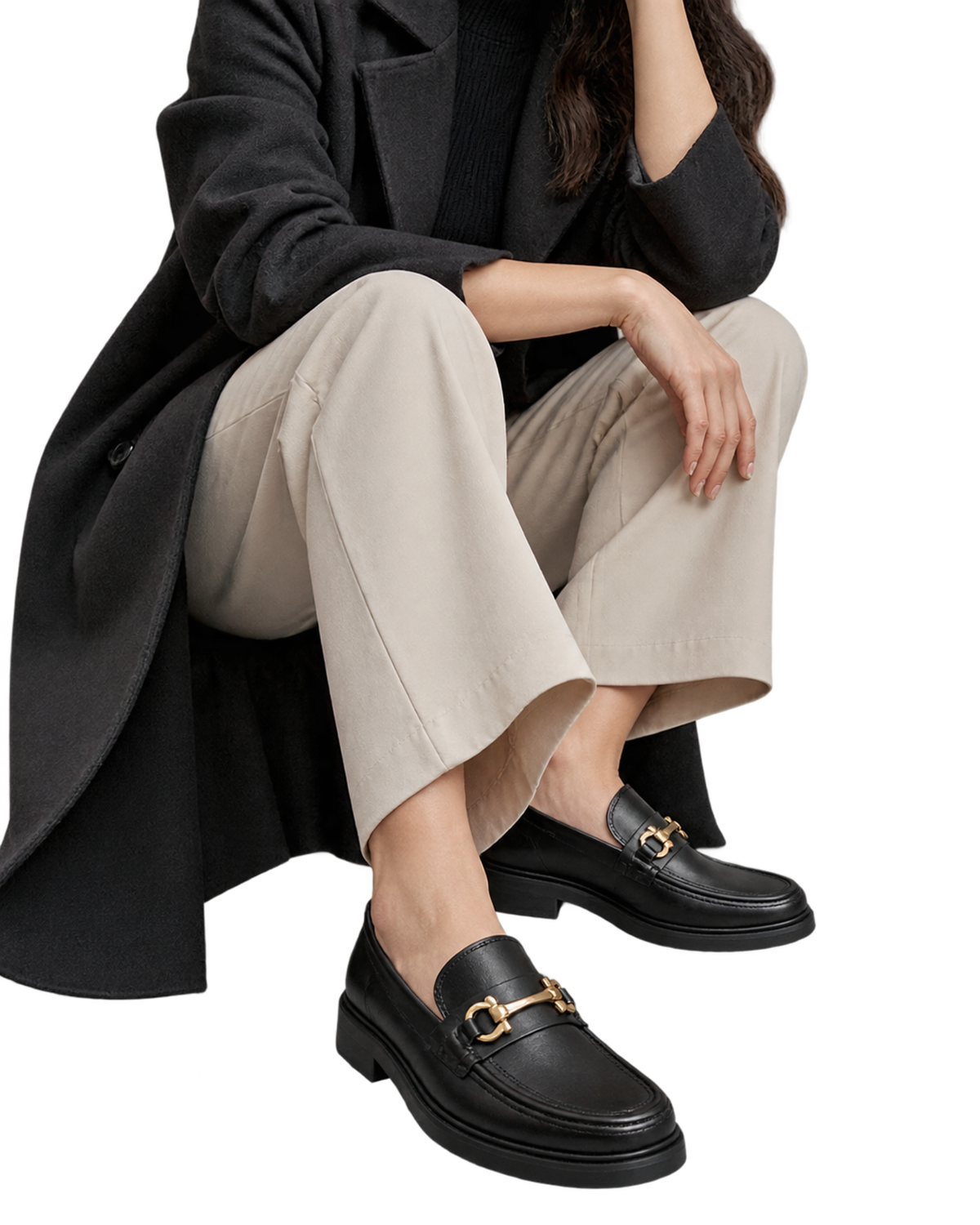 Ferragamo Gancini-plaque leather loafers