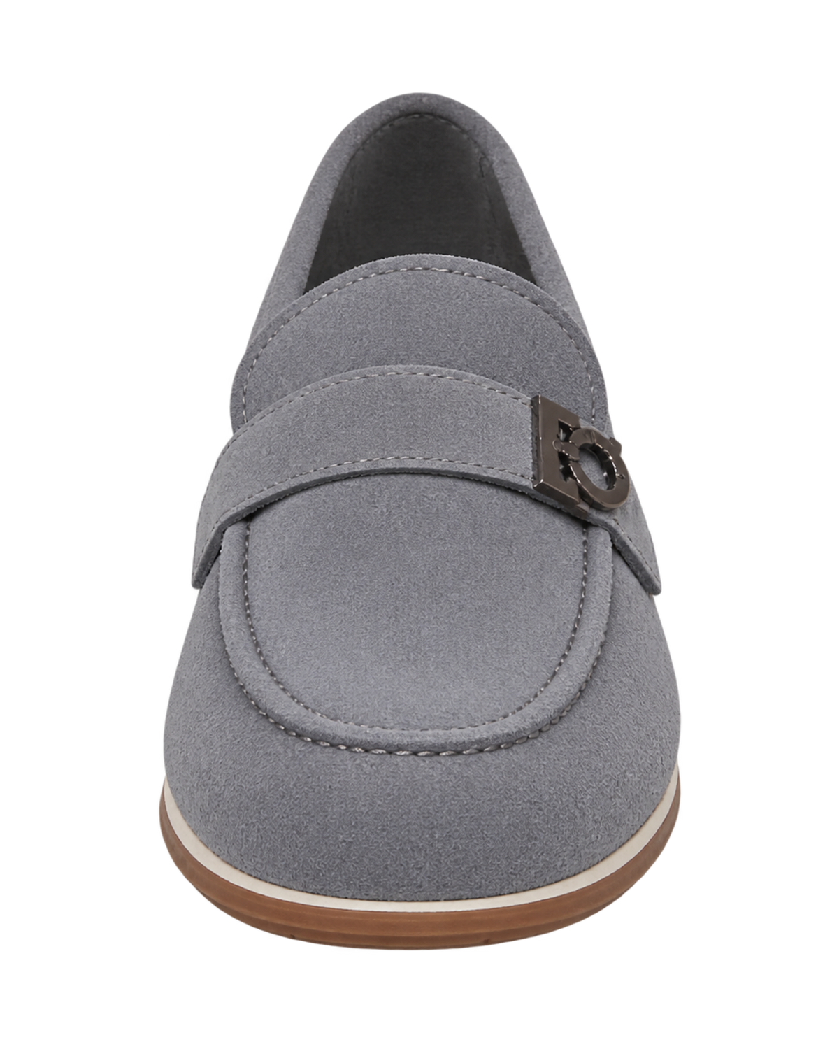 Ferragamo Grey Suede loafers