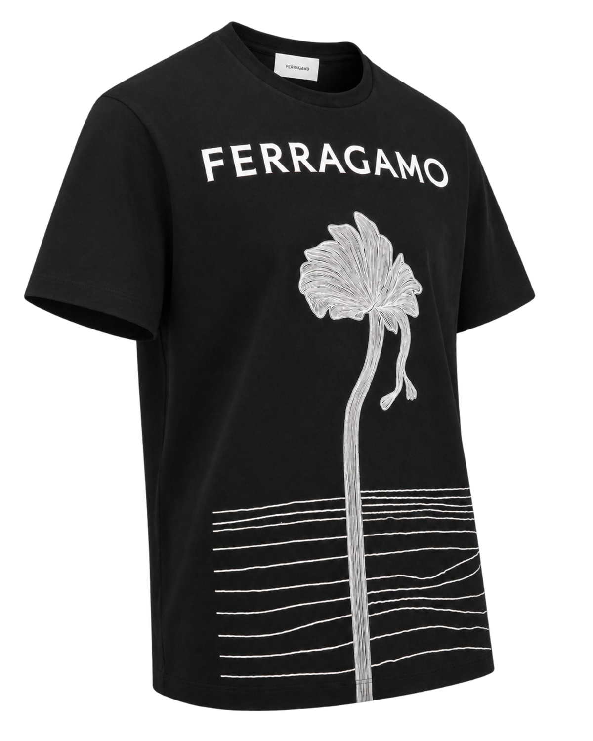 Ferragamo Printed Cotton T-Shirt