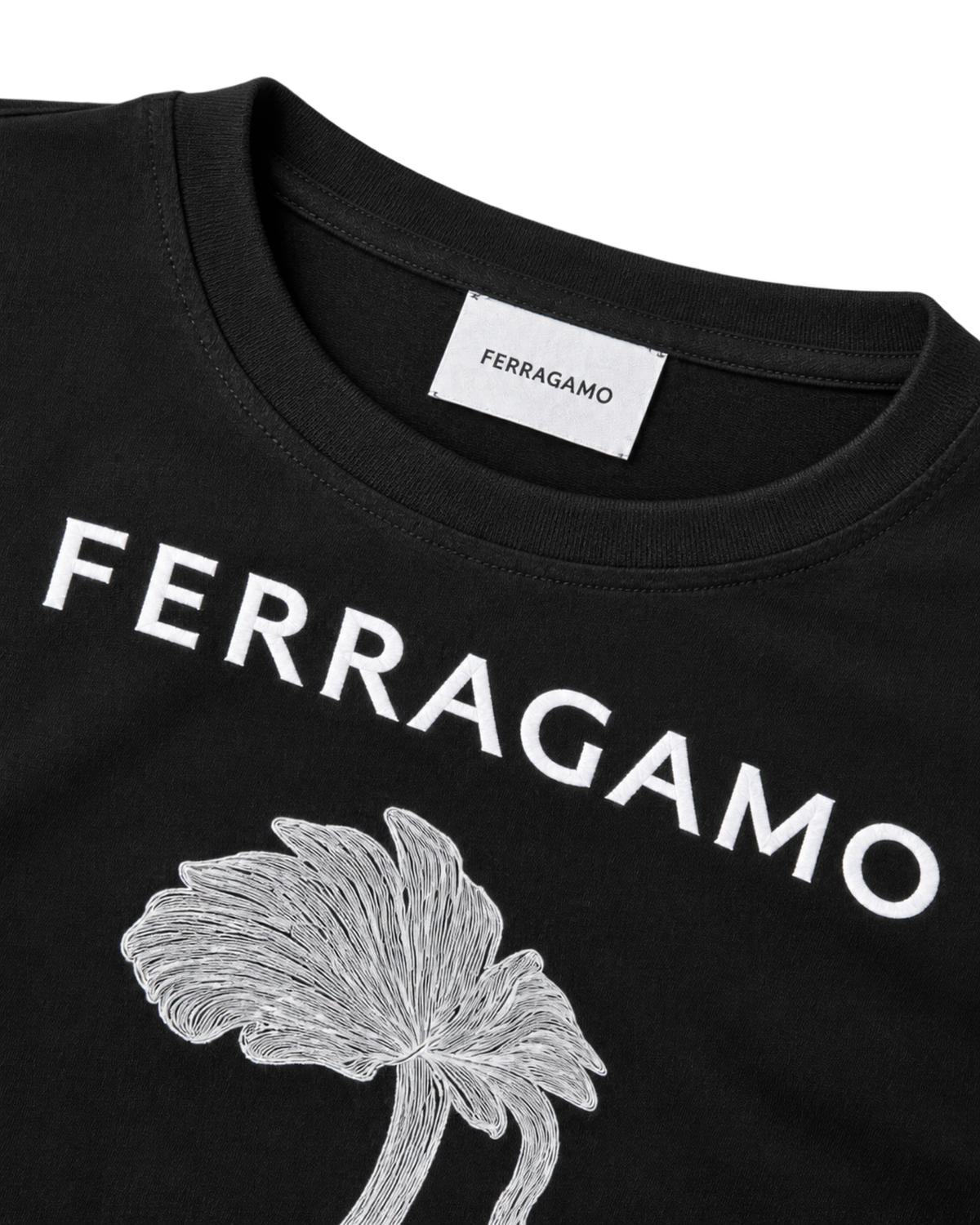 Ferragamo Printed Cotton T-Shirt