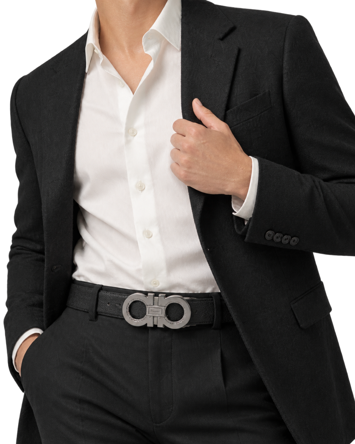 Ferragamo Reversible and Adjustable Gancini Belt