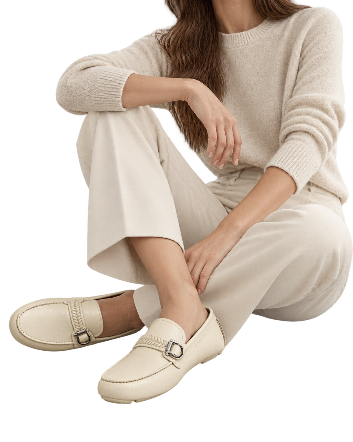 Ferragamo Woven-Strap Gancini-Ornament Loafers