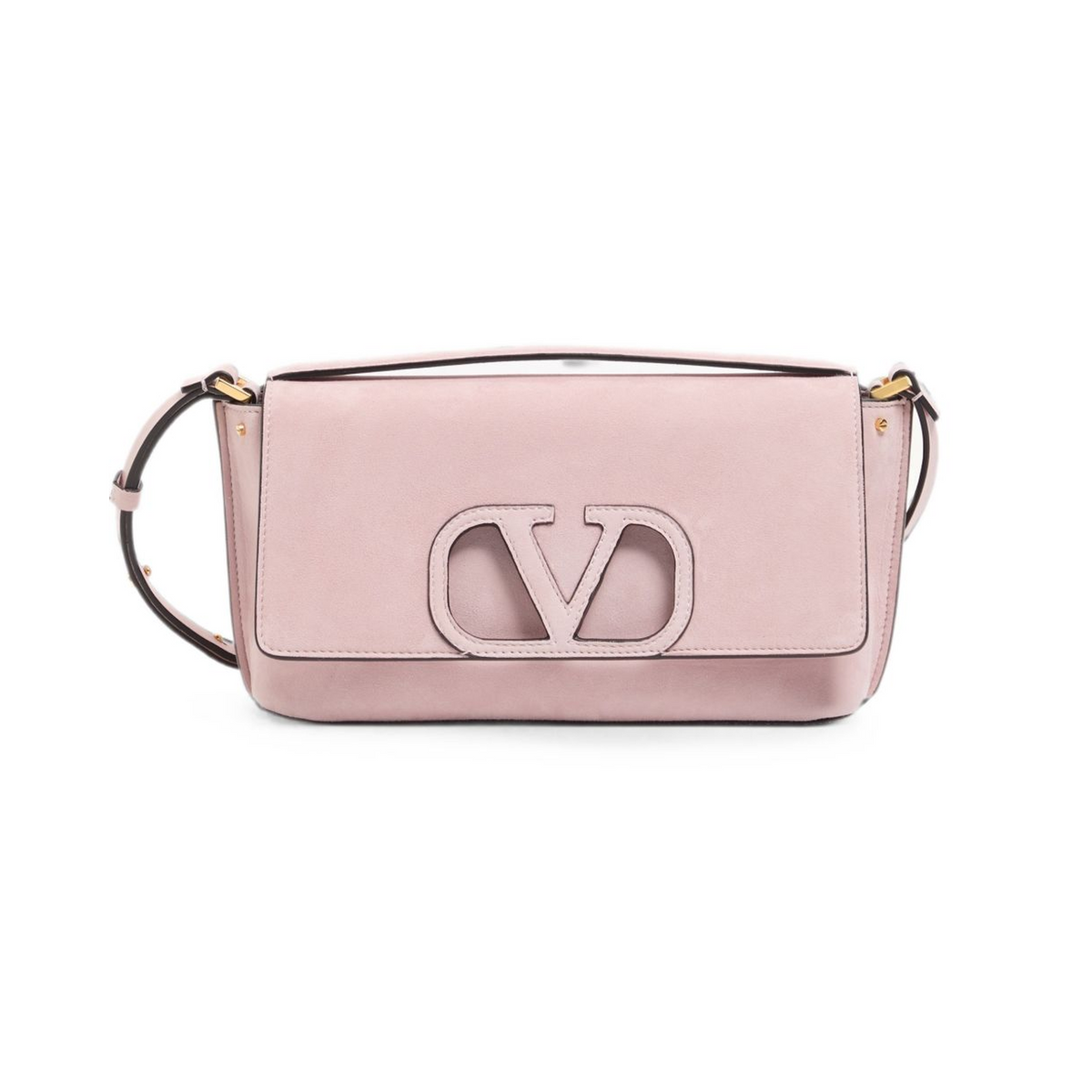 Fill Me suede shoulder bag
