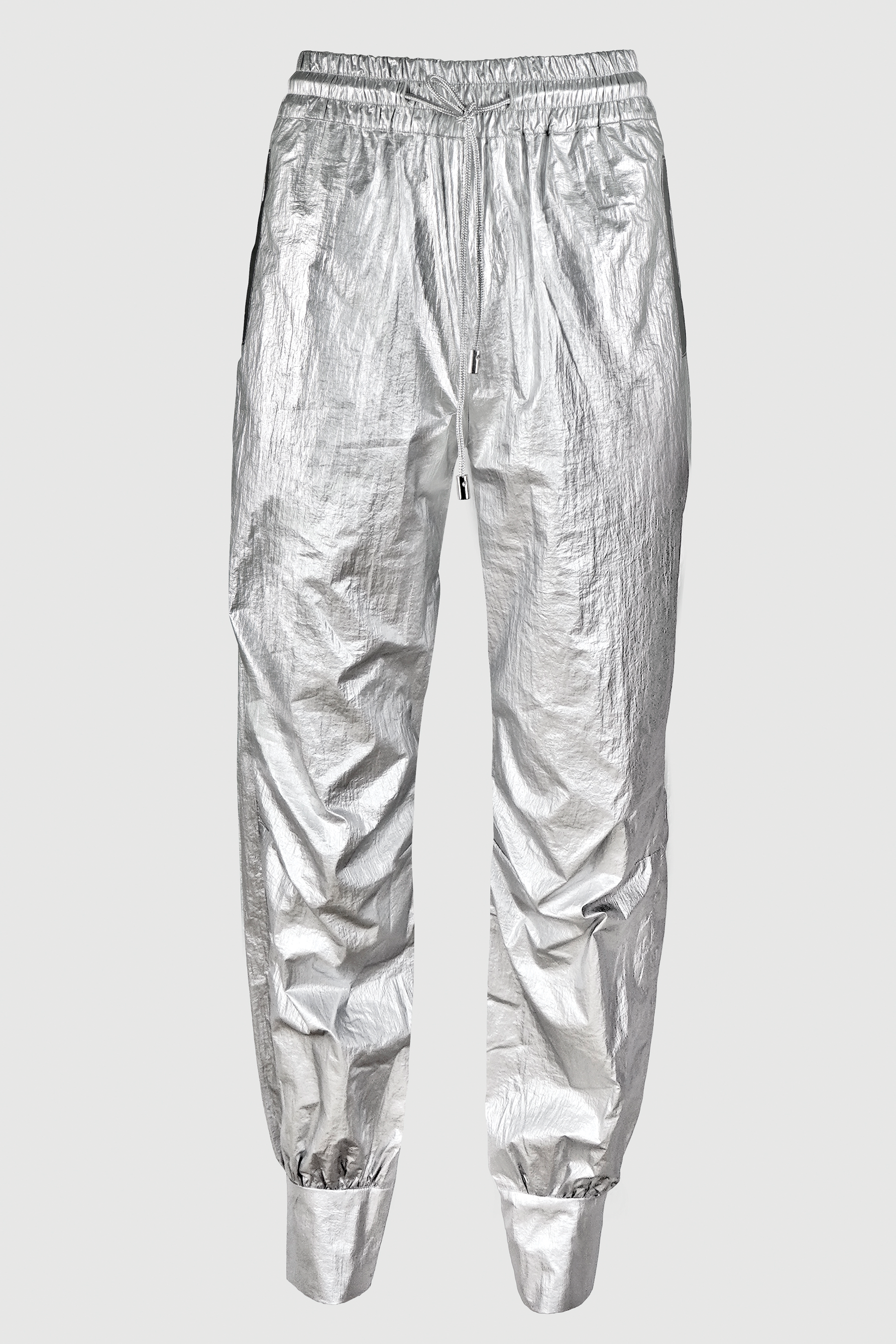 METALLIC TRACK PANTS