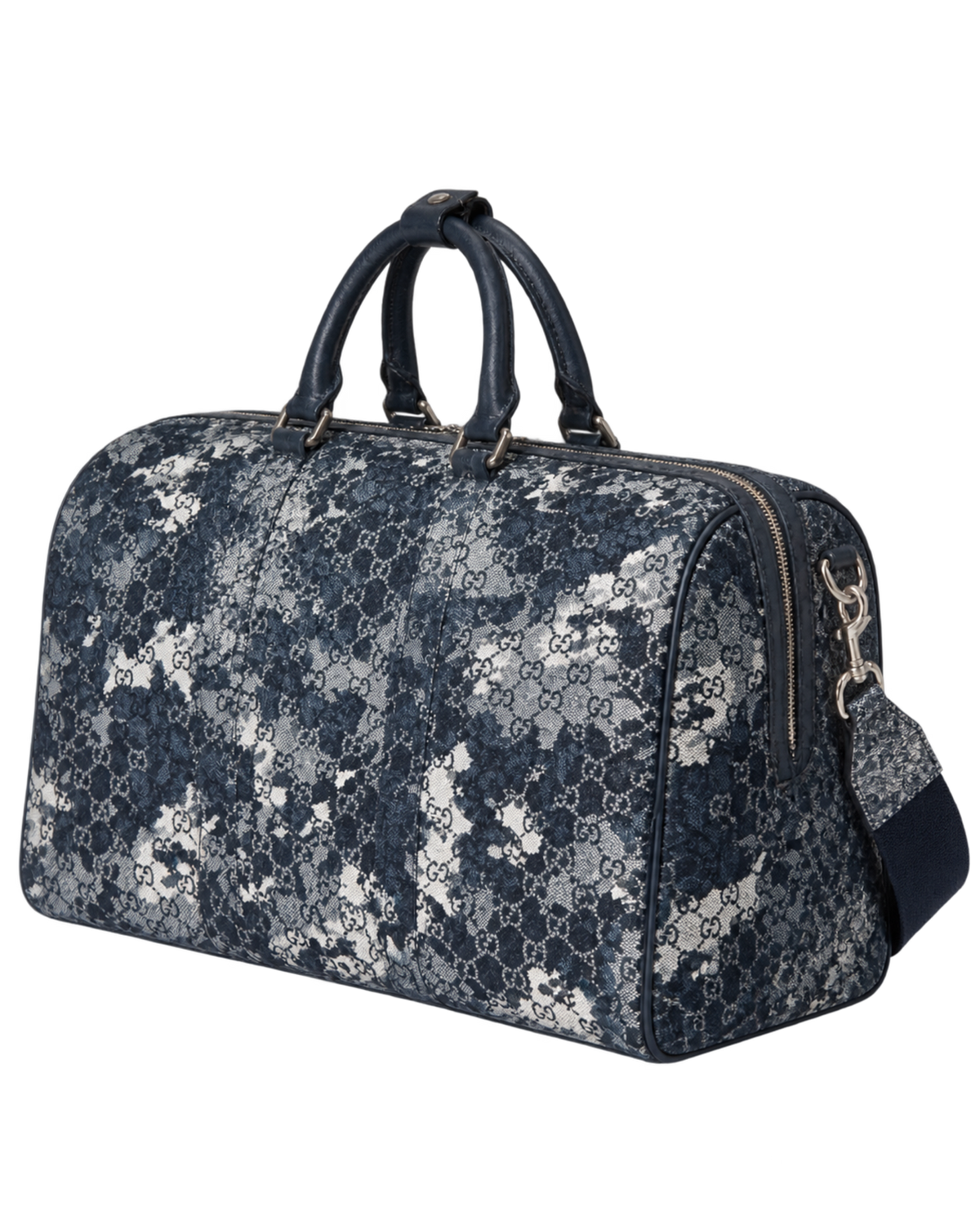 GG denim duffle bag