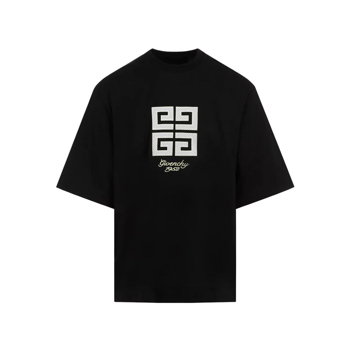 Givenchy 4G 1952 Embroidered Logo Oversized T-Shirt in Black