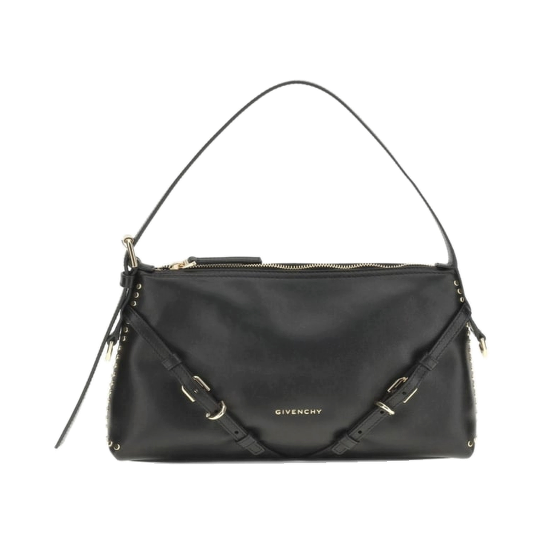 GIVENCHY Black Voyou Medium Shoulder Bag