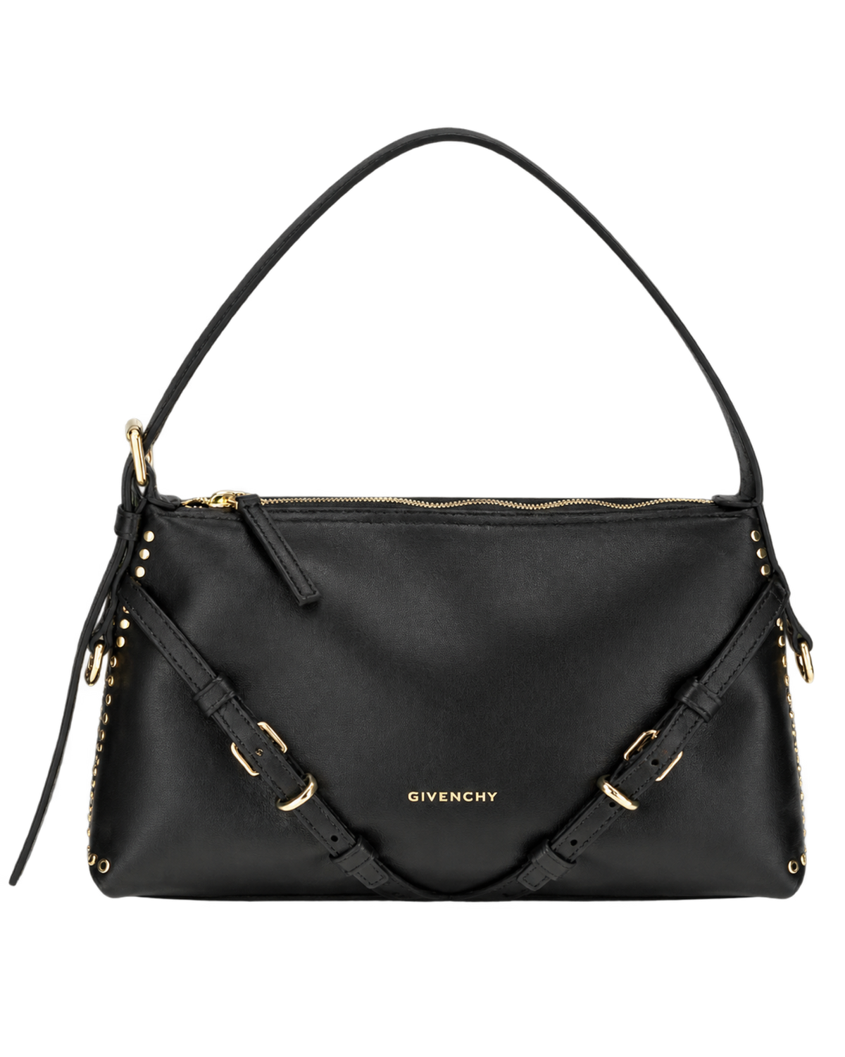 GIVENCHY Black Voyou Medium Shoulder Bag