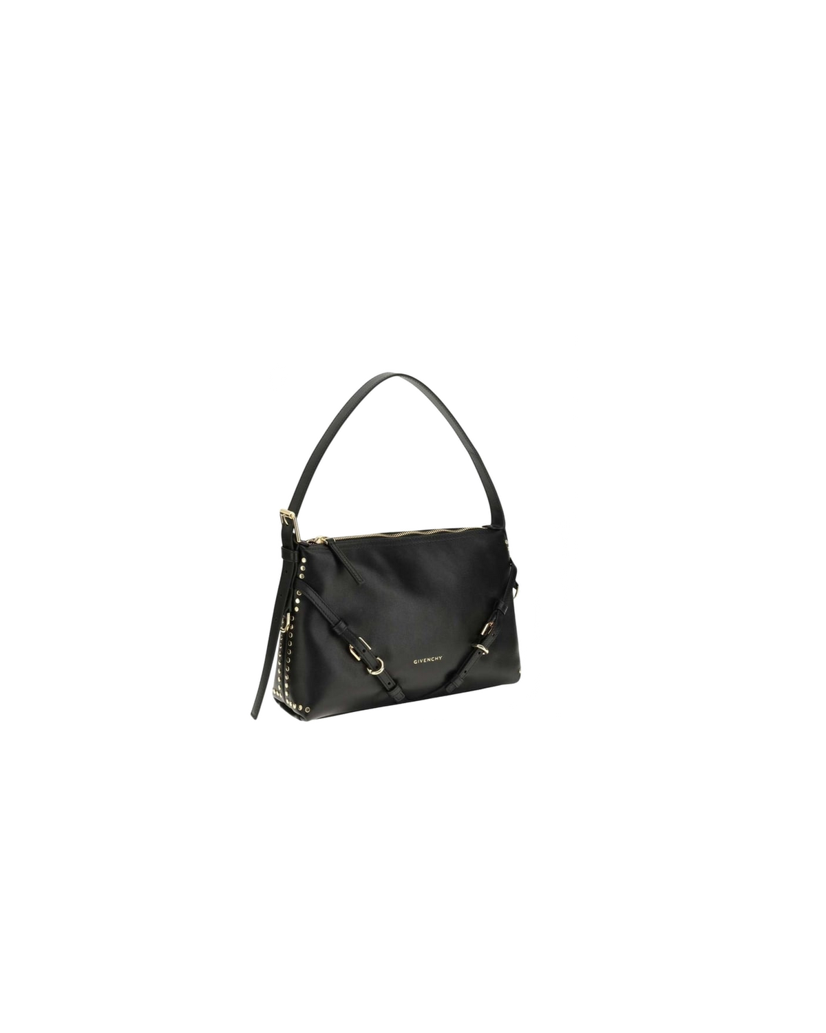 GIVENCHY Black Voyou Medium Shoulder Bag