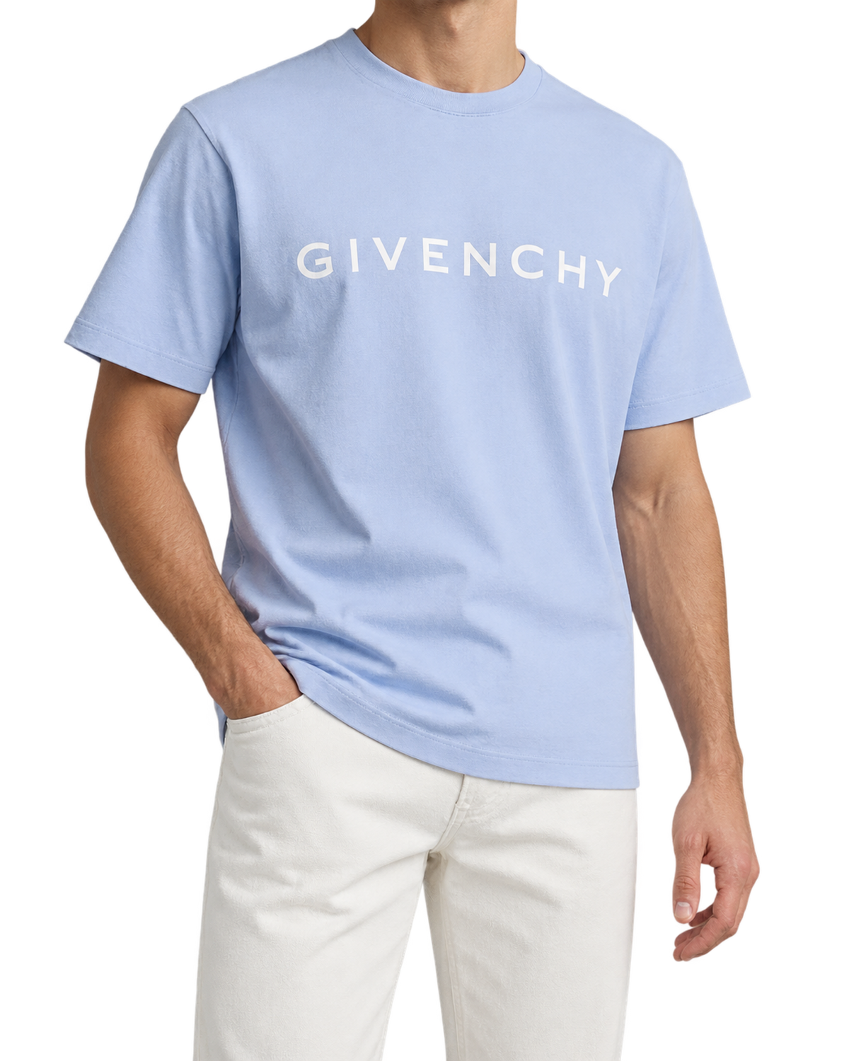 Givenchy - Logo-Print Cotton-Jersey T-Shirt - Blue