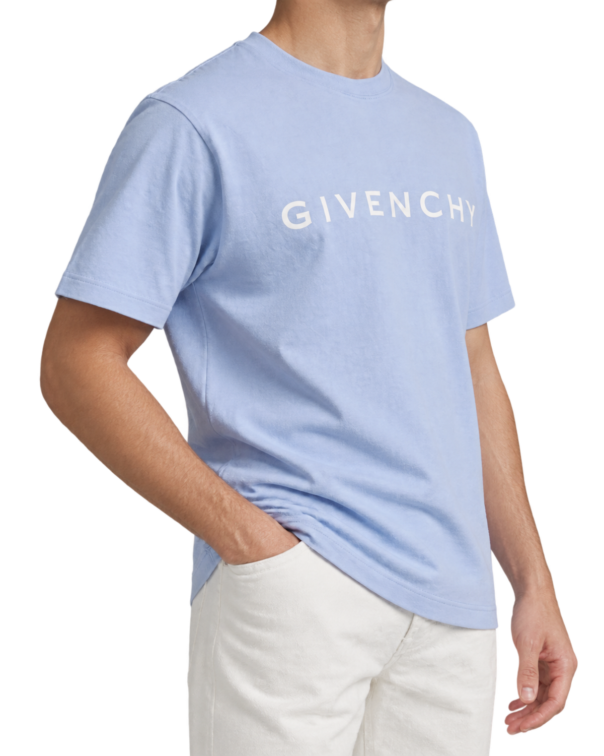 Givenchy - Logo-Print Cotton-Jersey T-Shirt - Blue