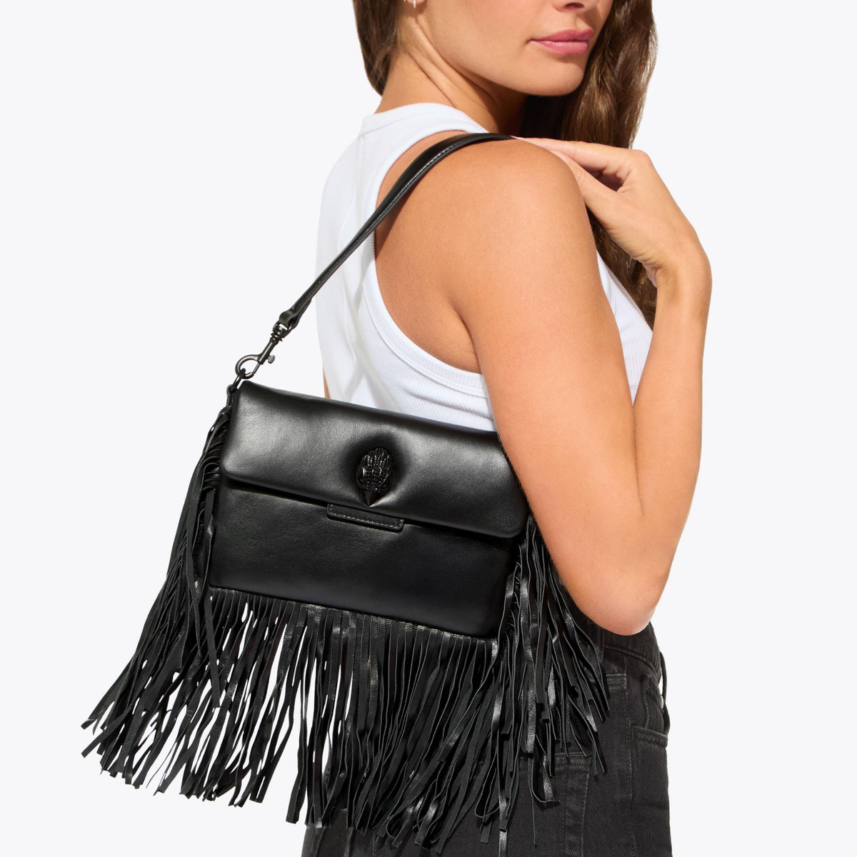 Oxford Fringe Drench Shoulder Bag