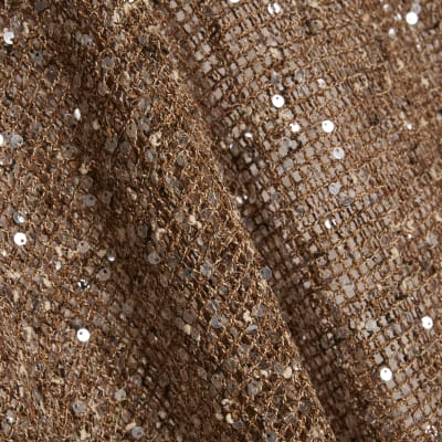 Gold Sequin Knitted Cape