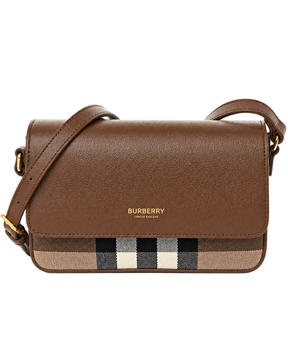 Grained Calfskin House Check Tartan Mix New Hampshire Earth