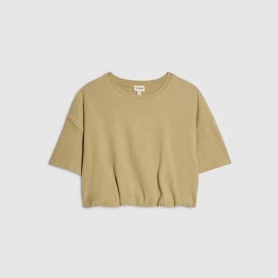 Green Bubble Hem Cosy T-Shirt