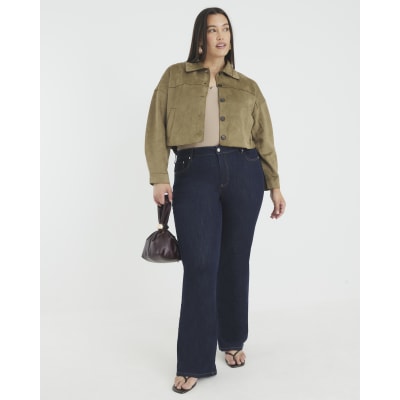 Green Faux Suede Overshirt