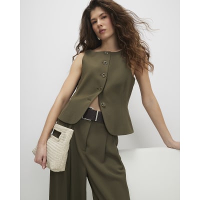 Green Fitted Waistcoat
