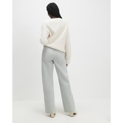 Green Relaxed Straight Jeans