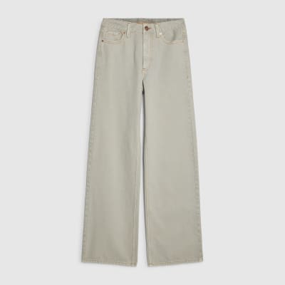 Green Relaxed Straight Jeans