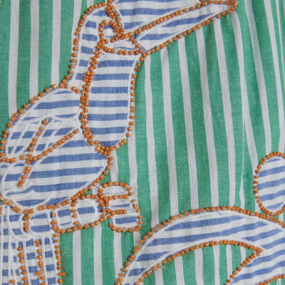 Green Striped Toucan Shorts