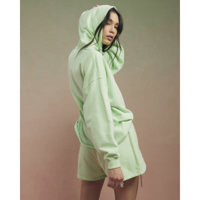 Green Year Zero Embellished Cord Hoodie