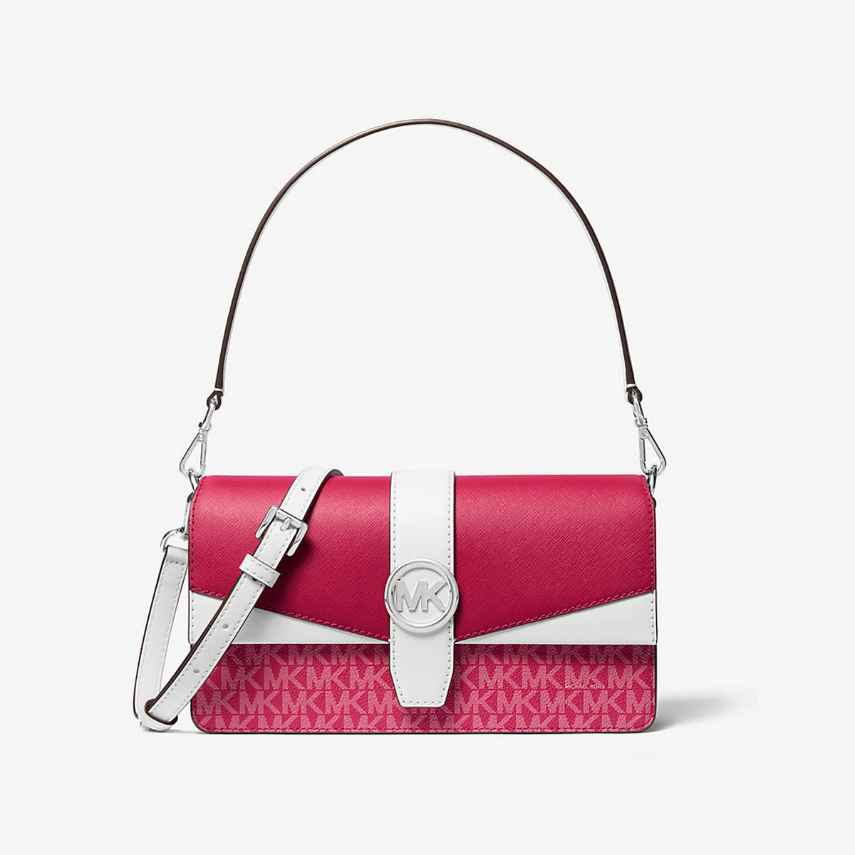 Greenwich Medium Signature Logo Convertible Shoulder Bag