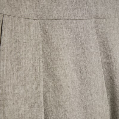 Grey Elasticated Wide Leg Trousers
