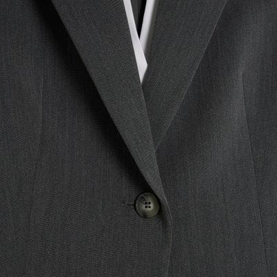 Grey hybrid sleeveless shirt blazer