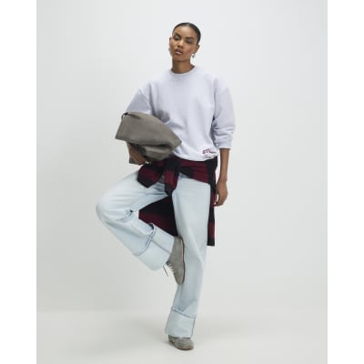 Grey Studio Graphic Oversized Sweatshirt