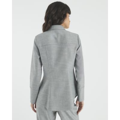 Grey Tailored Longline Shirt